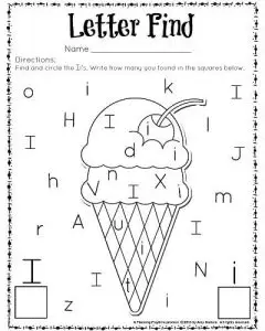 Alphabet Worksheets for Kids Letter Recognition