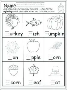 Color By Sound Phonics Worksheets