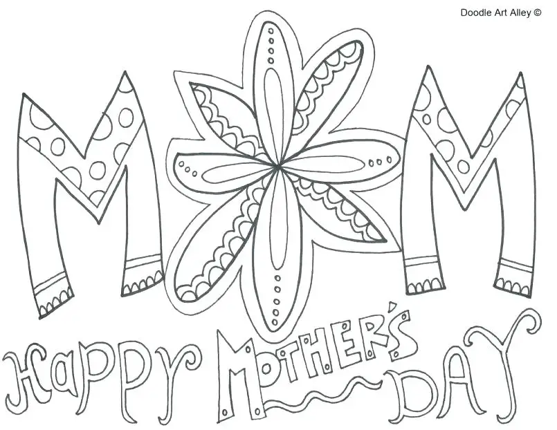 Download 30 Free and Printable Mother's Day Coloring Cards ...