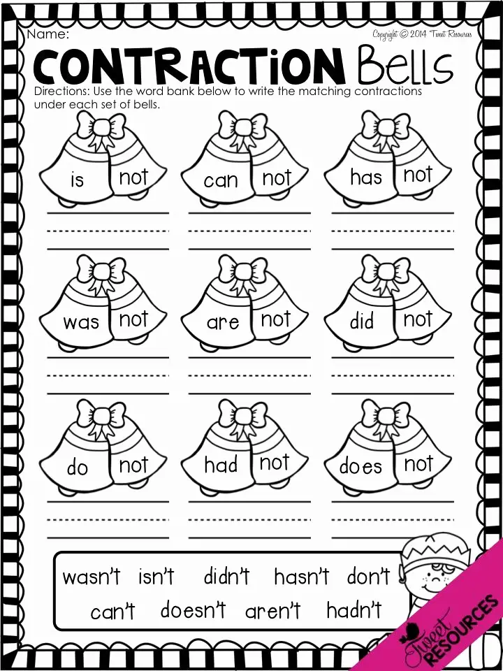 38-contractions-worksheets-for-improving-your-grammar-kitty-baby-love