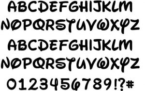 Free Printable Disney Font Stencil