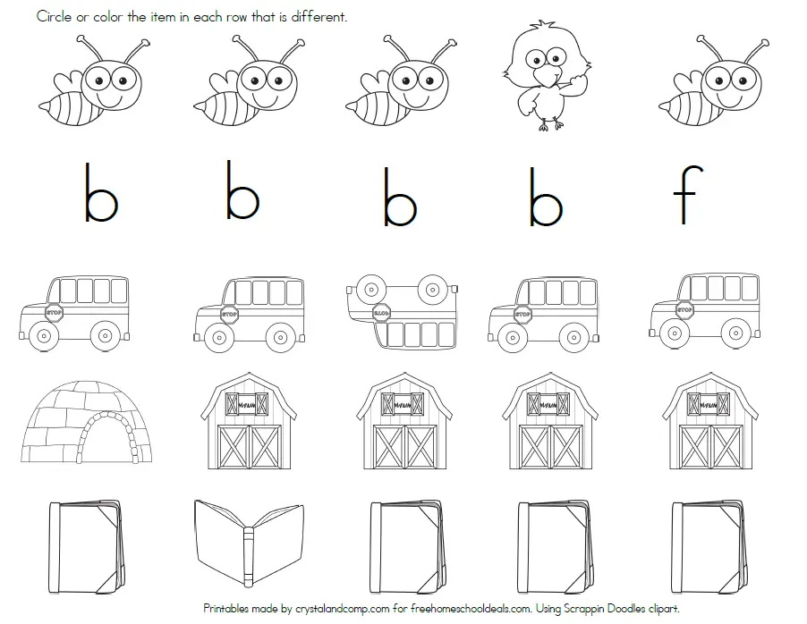 Great letter b worksheet for kindergarten - Literacy Worksheets