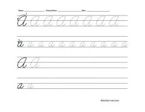 Free Printable Worksheets for the Letter A