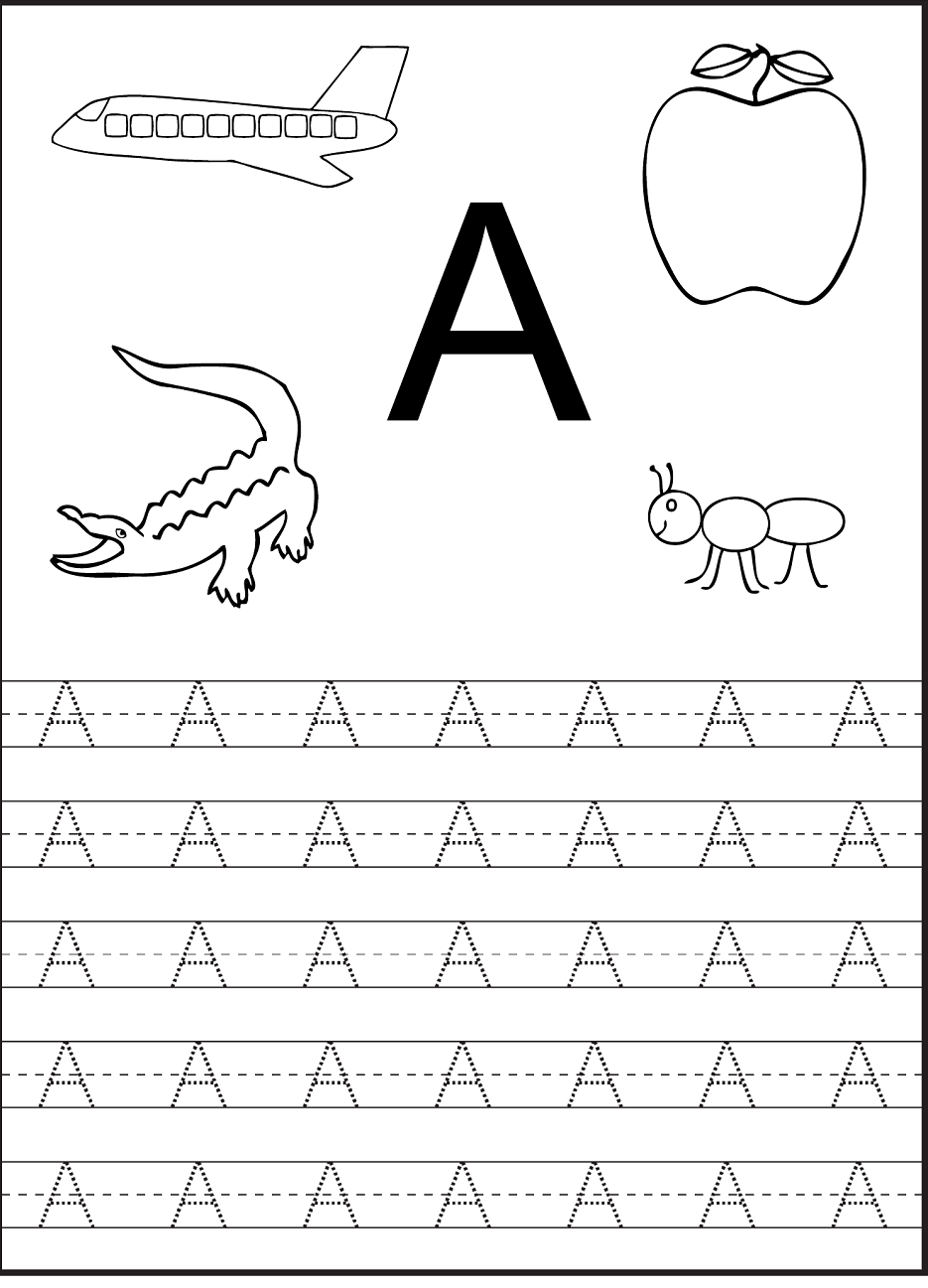 Free Printable Worksheets For The Letter A