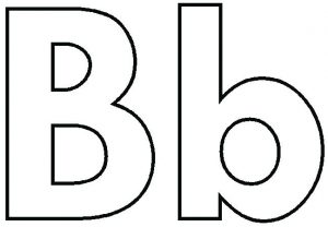 Letter B Coloring Worksheets