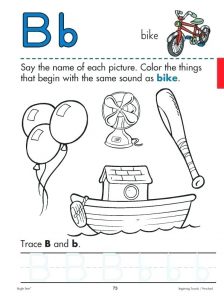 Letter B Sound Worksheets