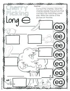 Long E Phonics Worksheets