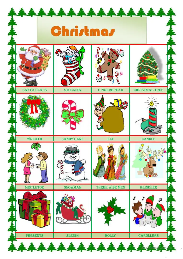 Free Printable Christmas Pictionary Cards Printable Templates