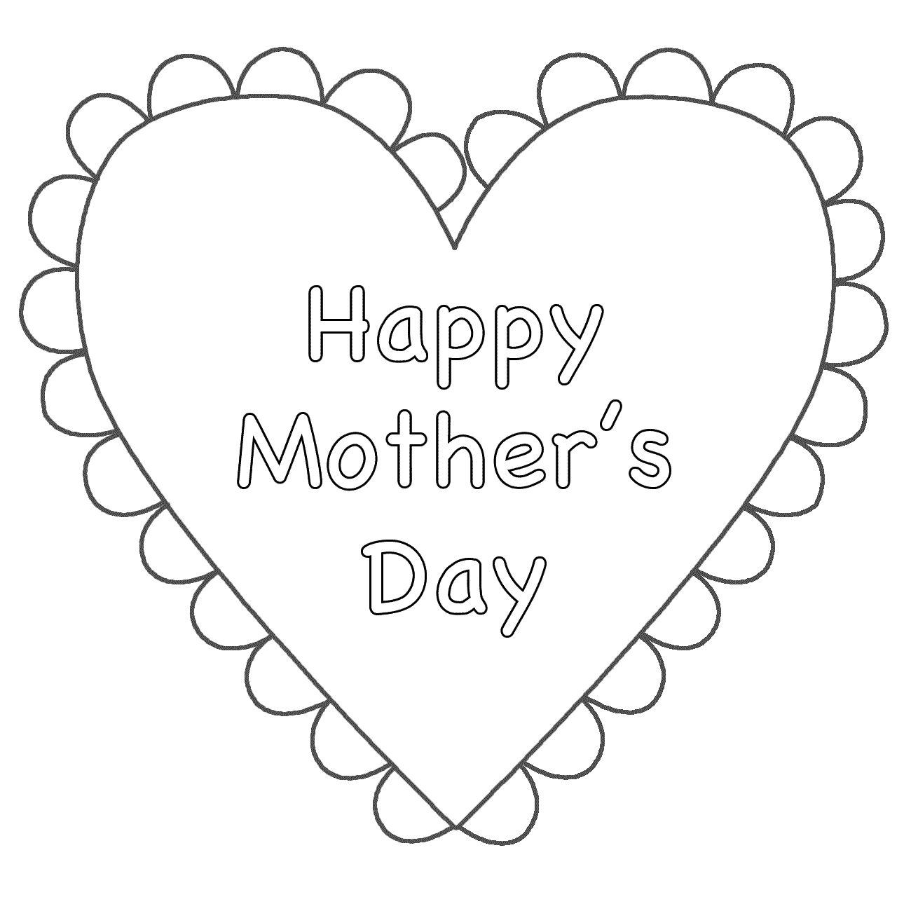 30 Free And Printable Mother’s Day Coloring Cards - Kitty Baby Love
