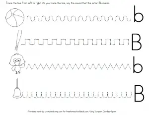 The Letter B Printable Worksheets