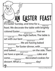 Free Easter Mad Libs