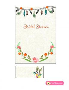 Free Printable Rustic Bridal Shower Invitation Templates