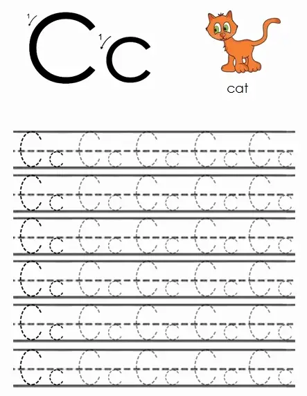 28 Letter C Worksheets For Young Learners Kitty Baby Love