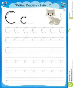 Letter C Worksheet for Preschoolers﻿