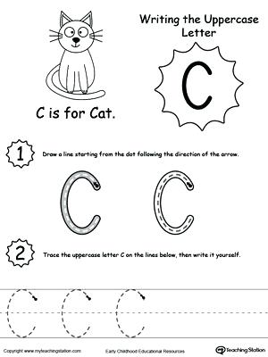 28 Letter C Worksheets for Young Learners | KittyBabyLove.com