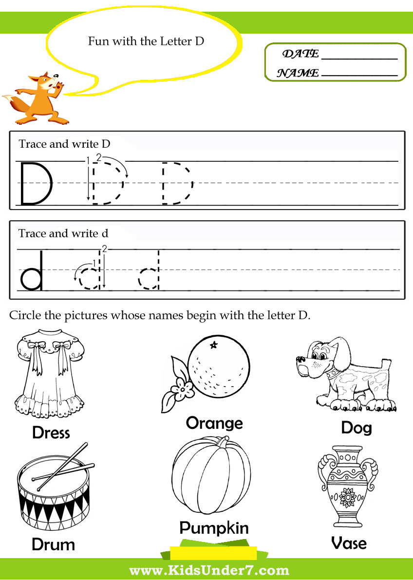 26 Learner Friendly Letter D Worksheets Kittybabylovecom Letter D Crafts For Preschool 