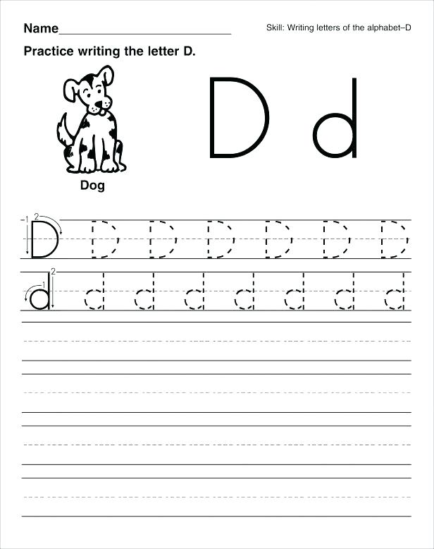 Letter D Worksheets For Preschool And Kindergarten Letter D 