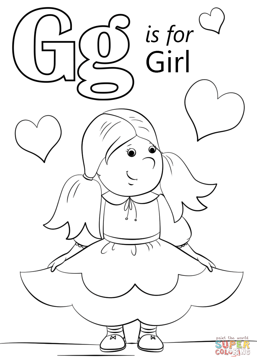Letter G Coloring Sheets Printable
