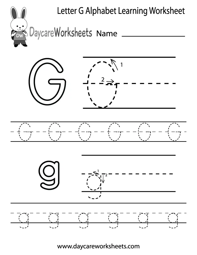 15 Exciting Letter G Worksheets For Kids Kitty Baby Love