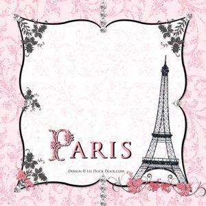 Paris Pink Bridal Shower Invitations Templates