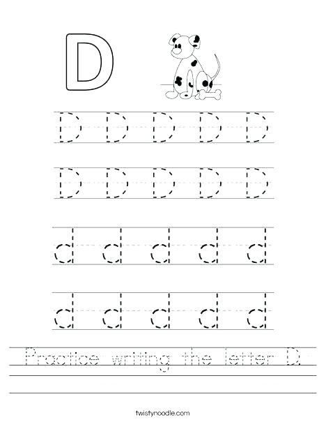 26 Learner-Friendly Letter D Worksheets - Kitty Baby Love