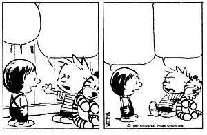 Blank Calvin and Hobbes Comic Strips without Text﻿