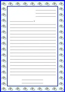 Blank Friendly Letter Writing Paper﻿