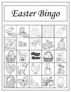 Christian Eastern Bingo Game Printable