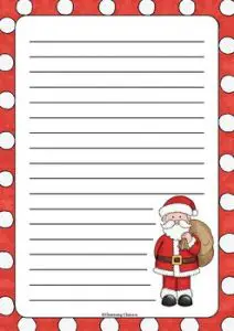 Christmas Letter Writing Paper﻿