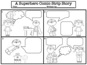 Comic Strip Story Template﻿