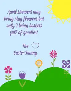Cute Letter From Easter Bunny Printable