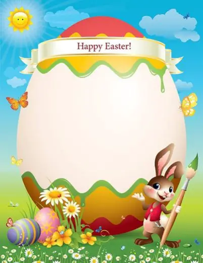 download-easter-bunny-letter-template-free-background-simasbos