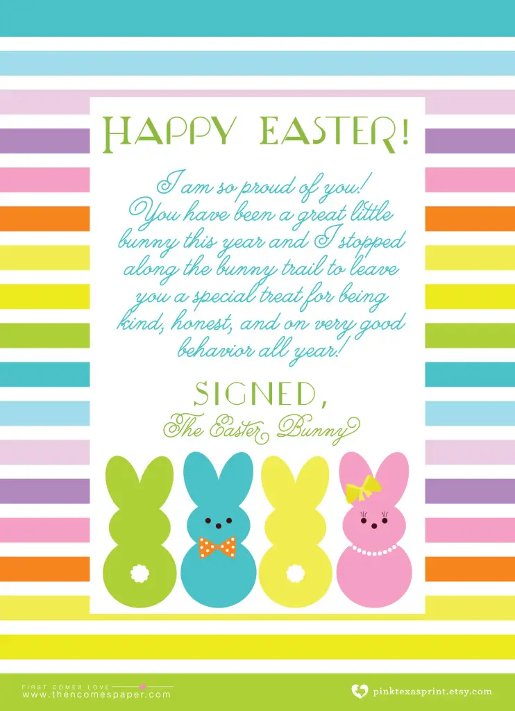 20 Playful Easter Bunny Letters Kitty Baby Love
