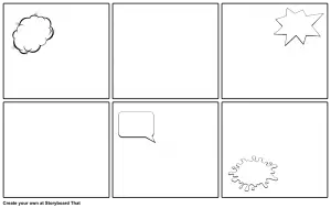 Fill In the Blank Comic Strips with Blank Bubbles﻿