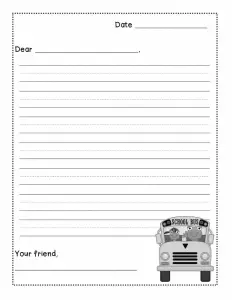 Free Friendly Letter Writing Paper﻿
