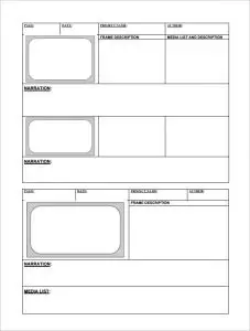 Free Photography Storyboard Templates