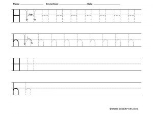 Free Printable Letter H Worksheet