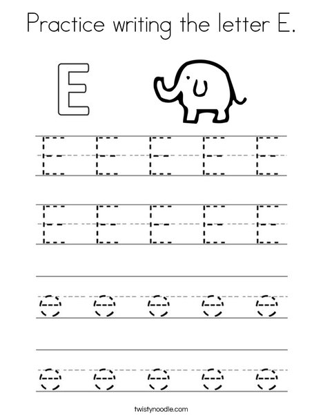 32 Fun Letter E Worksheets Kitty Baby Love