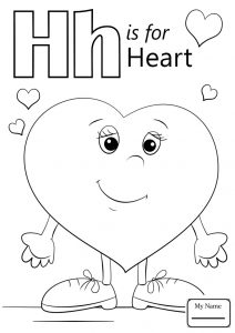 Letter H Coloring Worksheet