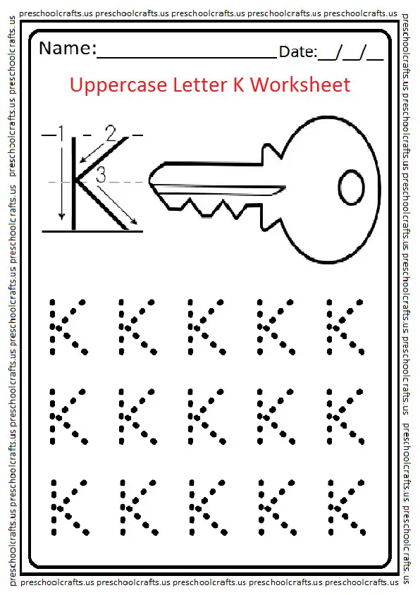 Free Printable Letter K Worksheets