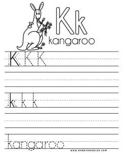 Letter K Worksheets for Toddlers