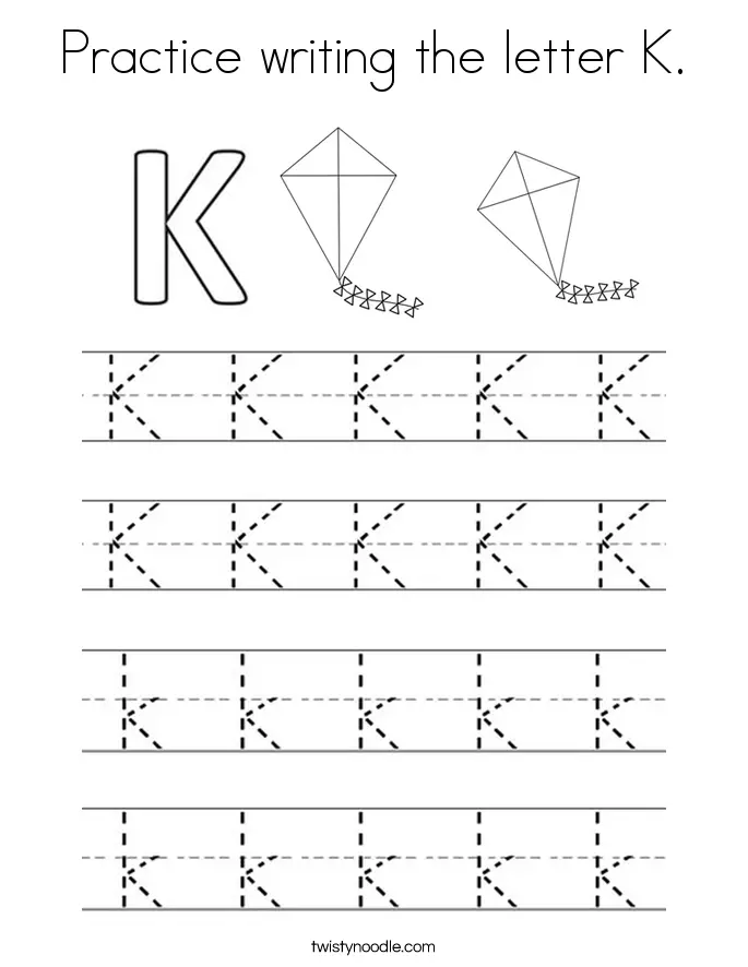 15 Learning The Letter K Worksheets Kitty Baby Love