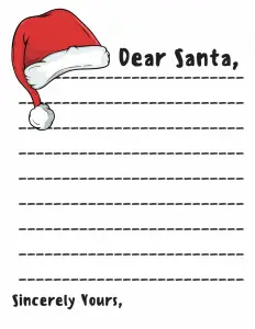 Printable Santa Letter Writing Paper﻿