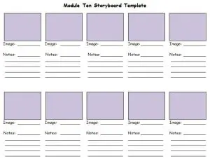 Professional Storyboard Template﻿