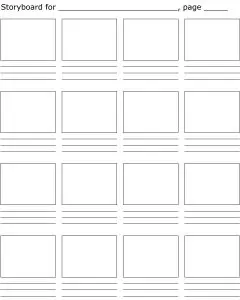 Sample Storyboard Planning Template﻿