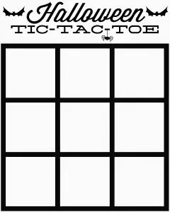 Tic Tac Toe Grid Printable