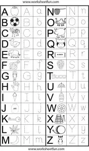 Alphabet Tracing Page