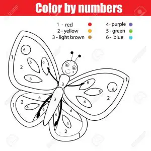 Butterfly Color by Number