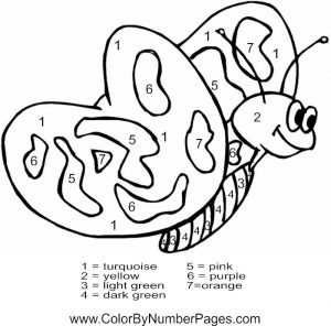 Butterfly Coloring Pages by Number