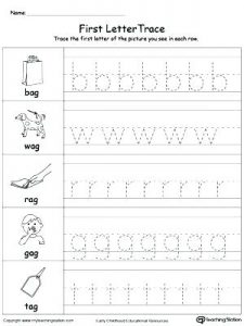 Children's Letter Tracing Worksheets